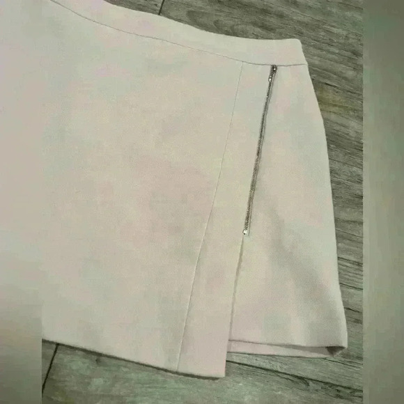 White House Black Market Pink Asymmetric Hem Zipper Detail Skirt size 6 - Picture 9 of 9